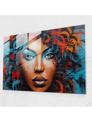 Painted Anarchy Graffiti Cam Duvar Sanatı - Kentsel Sokak Sanatı Isyanı - Graffiti, Spirit, Rebellious, Sprey Boyalı, 45X30