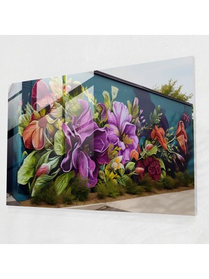 Painted Anarchy Grafiti Cam Baskı - Doğanın Kentsel Kanvası - Graffiti, Kent Duvarı, Fauna, Doğa Graffiti, 45X30