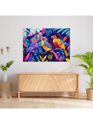 Tropikal Kuşlar Cam Baskı Duvar Tablosu - Henri Matisse, Cam Baskı, Modern Sanat, Duvar Dekorasyonu, 45X30