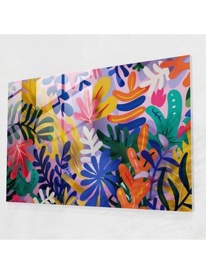 Painted Anarchy Kaprisli Henri Matisse Cam Baskı - Henri Matisse, Henri Matisse, Cam Duvar Sanatı, Duvar Dekorasyonu, 45X30