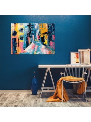 Henri Matisse Cam Sanatı: Soyut Şehir Manzarası - Henri Matisse, Ev Dekorasyonu, Modern Sanat, Cam Sanatı, 45X30