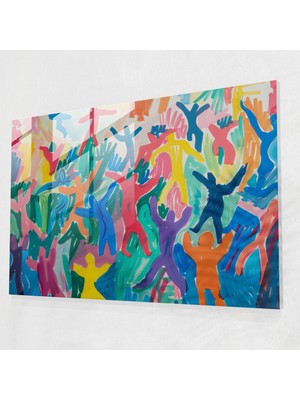 Painted Anarchy Dans Eden Figürler Henri Matisse Cam Tablo - Henri Matisse, Cam Sanatı, Ev Dekorasyonu, Duvar Dekorasyonu, 45X30