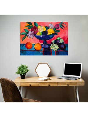 Henri Matisse Duvar Sanatı - Henri Matisse, Kanvas Tablo, Duvar Sanatı, Natürmort, 50X30