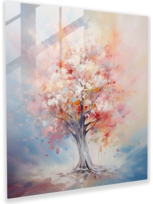 Painted Anarchy Hayat Ağacı Duvar Sanatı - Empresyonist Sanat Eseri - Hayat Ağacı, Kanvas Tablo, Ev Dekorasyonu, Duvar Dekorasyonu, 30X30