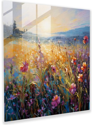 Painted Anarchy Sunrise Cam Duvar Sanatı - Empresyonist Tarz - Gündoğumu, Empresyonist Tarz, Cam Sanatı, Cam Baskı, 30X30