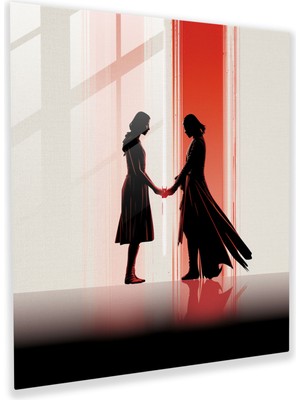 Painted Anarchy Star Wars Cam Baskı - Minimalist Sanat - Yıldız Savaşları, Ev Dekorasyonu, Cam Baskı, Kylo Ren, 30X30