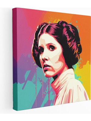 Painted Anarchy Star Wars Duvar Sanatı - Retro Prenses Leia Portresi - Yıldız Savaşları, Kanvas Tablo, Duvar Sanatı, Kanvas Tablo, 30X30