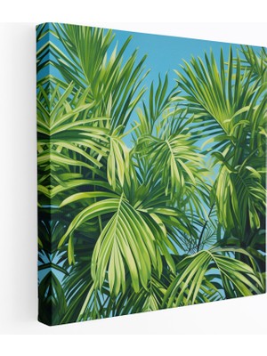 Painted Anarchy Tropical Oasis Duvar Dekorasyonu - Tropikal, Duvar Sanatı, Duvar Dekorasyonu, Kanvas Tablo, 30X30