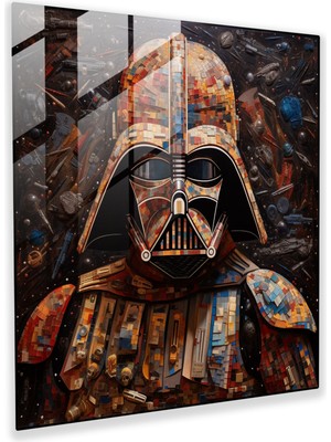 Painted Anarchy Star Wars Mozaik Cam Baskı - Yıldız Savaşları, Cam Duvar Sanatı, Modern Sanat, Duvar Dekorasyonu, 30X30