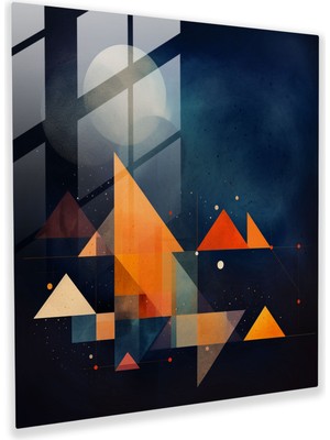 Painted Anarchy Yıldız Haritası Cam Baskı - Yıldız Haritası, Cam Baskı, Ev Dekorasyonu, Canlı Yıldızlı Gece Gökyüzü, 30X30