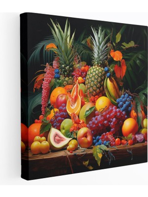 Painted Anarchy Tropikal Meyveler Duvar Tablosu - Tropikal, Kanvas Tablo, Kanvas Tablo, Tropikal, 30X30