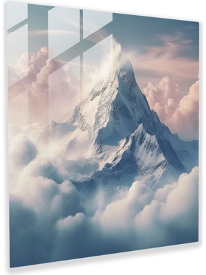 Painted Anarchy Büyük Kış Zirvesi Cam Baskı - Kış, Cam Duvar Sanatı, Ev Dekorasyonu, Cam Baskı, 70X70