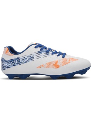 Slazenger CYPRUS KR Erkek Halı Saha Beyaz / Saks Mavi Futbol Ayakkabısı