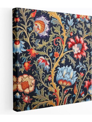 Painted Anarchy Lüks Tekstil Tasarımı Osmanlı Imparatorluğu Kanvas Tablo, 30X30