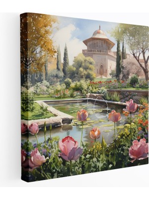 Painted Anarchy Huzurlu Osmanlı Bahçesi Kanvas Tablo, 30X30