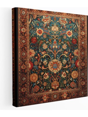 Painted Anarchy Süslü Osmanlı Halı Kanvas Tablo, 30X30