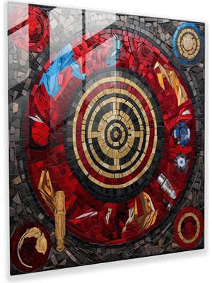 Painted Anarchy Marvel Mozaik Cam Baskı - Marvel, Modern Sanat, Cam Sanatı, Cam Baskı, 30X30