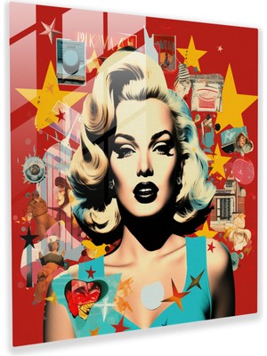 Painted Anarchy Nostaljik Cam Baskı: Retro Pop Art 90'ların Sembolleri Cam Duvar Sanatı, 30X30