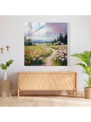 Ilaç Sakin Manzara Cam Baskı - Ilaç, Cam Baskı, Şifalı Bitkiler, Ev Dekorasyonu, 30X30