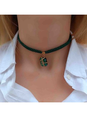 Humer Accessories Yeşil Handmade Choker Kolye