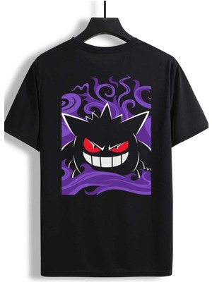 Won Black Gengar  Baskılı Ithal T-Shirt %96 Pamuk