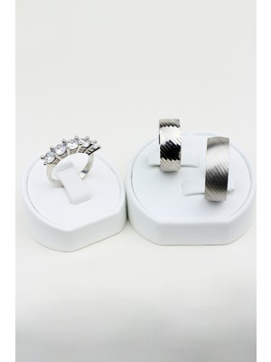 Twem Silver Trendy Ahenk 925 Ayar Gümüş Alyans, Nişan ve Söz Yüzüğü