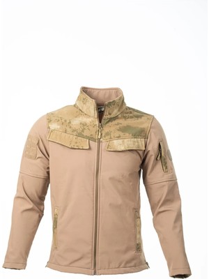 Karcamp 5 Cepli Cep Kapaklı Unisex Softshell Polar Mont Ceket