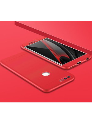 Moby Shop Huawei P9 Lite 2017 Kılıf 3 Parçalı Tam Koruma Şık Trivex Premium Sert Kapak