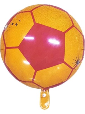 Parti Pera Sarı Kırmızı Futbol Temalı Balon Seti Doğum Günü Balon Seti