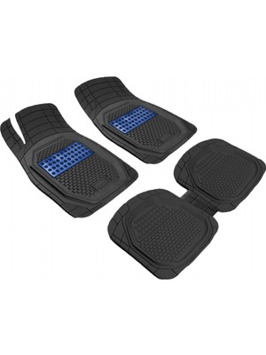 Black Gold Audi A3 Sedan 2013-2020 3D Hasırlı Mavi Oto Paspas Hox