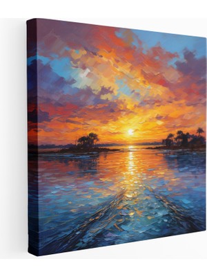 Painted Anarchy Gün Batımı Ihtişamı Kanvas Tablo, 30X30