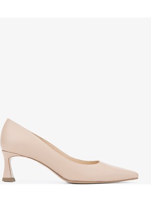 Valmenti Sergio Kadın Nude Hakiki Deri Topuklu Ayakkabı 613 27596 Bn Ayk Y24