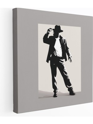 Painted Anarchy Michael Jackson Duvar Dekorasyonu - Minimalist Siluet - Micheal Jackson, Duvar Sanatı, Kanvas Tablo, Minimalist Siluet, 30X30