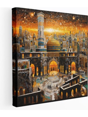 Painted Anarchy Kabe Mozaiği Kanvas Tablo - Kabe, Duvar Süslemesi, Kültürel, Mozaik Sanat Eseri, 30X30