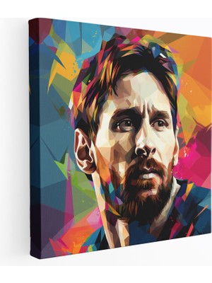 Painted Anarchy Lionel Messi Kanvas Tablo - Pop Art Duvar Tablosu - Lionel Messi, Duvar Sanatı, Kanvas Tablo, Duvar Dekorasyonu, 30X30