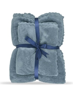 Cleanshe Miracle Ultra Emici Mikrofiber Banyo Havlu Seti Gri