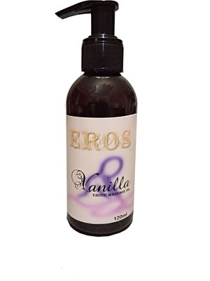 Eros Msgo 120 ml Eros Vanilla Massage Oil _ Vanilyalı Aromalı Şeftalili Erottic Masaj Yağı Büyük _ Bay Bayan Kullanım