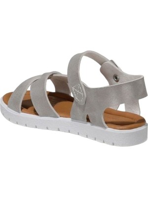 Ponchiq Gümüş Unisex Çocuk Sandalet