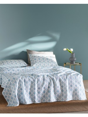 Madame Coco Verne King Size Karde Baskılı Pike Takımı