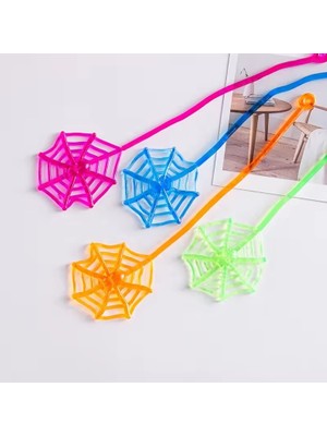 Elastik Yapışkan Örümcek Ağı Oyuncak Şaka Elastik Yapışkan Spider Şlap Ağ - 1 Adet