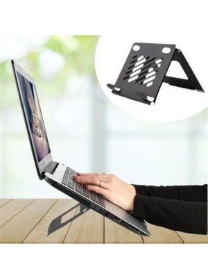 Tekno Trust 115 cm Ayarlanabilir Metal Dizüstü Destek Tabanı Katlanabilir Taşınabilir Laptop Sehpası Standı 7 C