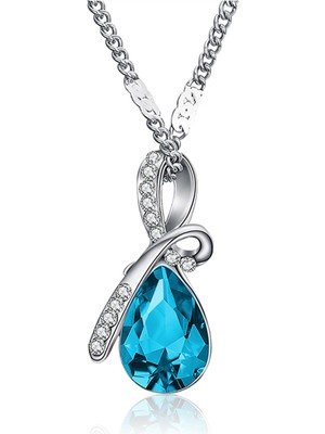 Pigado Dönence Renkli Kristal Taşlı Bayan Kolye