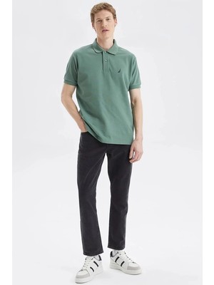 Nautica Erkek Yeşil Classic Fit Kısa Kollu Polo T-Shirt