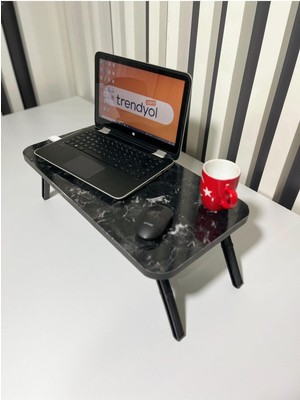 Tekno Trust 24 cm Portatif Katlanabilir Yatak Koltuk Üstü Hasta Servis Masası Laptop Bilgisayar Sehpası Pembe 5