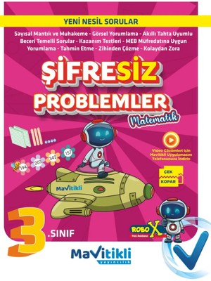 Mavitikli Yayıncılık 3. Sınıf Şifresiz Problemler