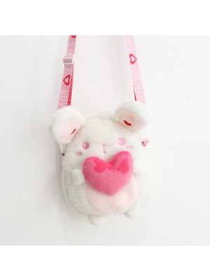 Xifu Shop B Beyaz Tavşan Tarzı Yeni Lolita Elbise Tavşan Peluş Oyuncak Omuz Çantası Japon Kızlar Kawaii Bebek Karikatür Tavşan Çanta Moda Çanta (Yurt Dışından)