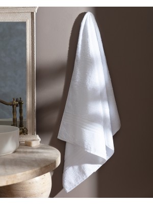 Madame Coco Martha Banyo Havlusu (Tencel™) - Beyaz - 80X150 cm