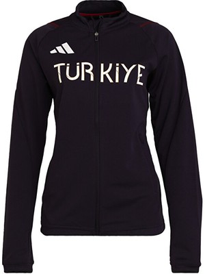 adidas Jkt W Türkiye Kadın Antrenman Ceketi JG5704 Siyah