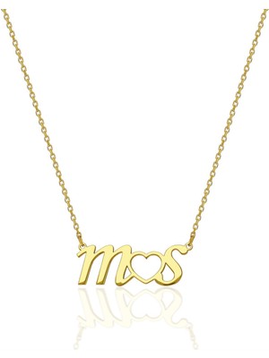 Nevam Kuyumculuk Iki Harfli ve Kalp Kolye