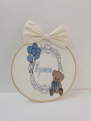 Minik Adımlar Isme Özel Çelenk Kasnak Kapı Süsü Isimli